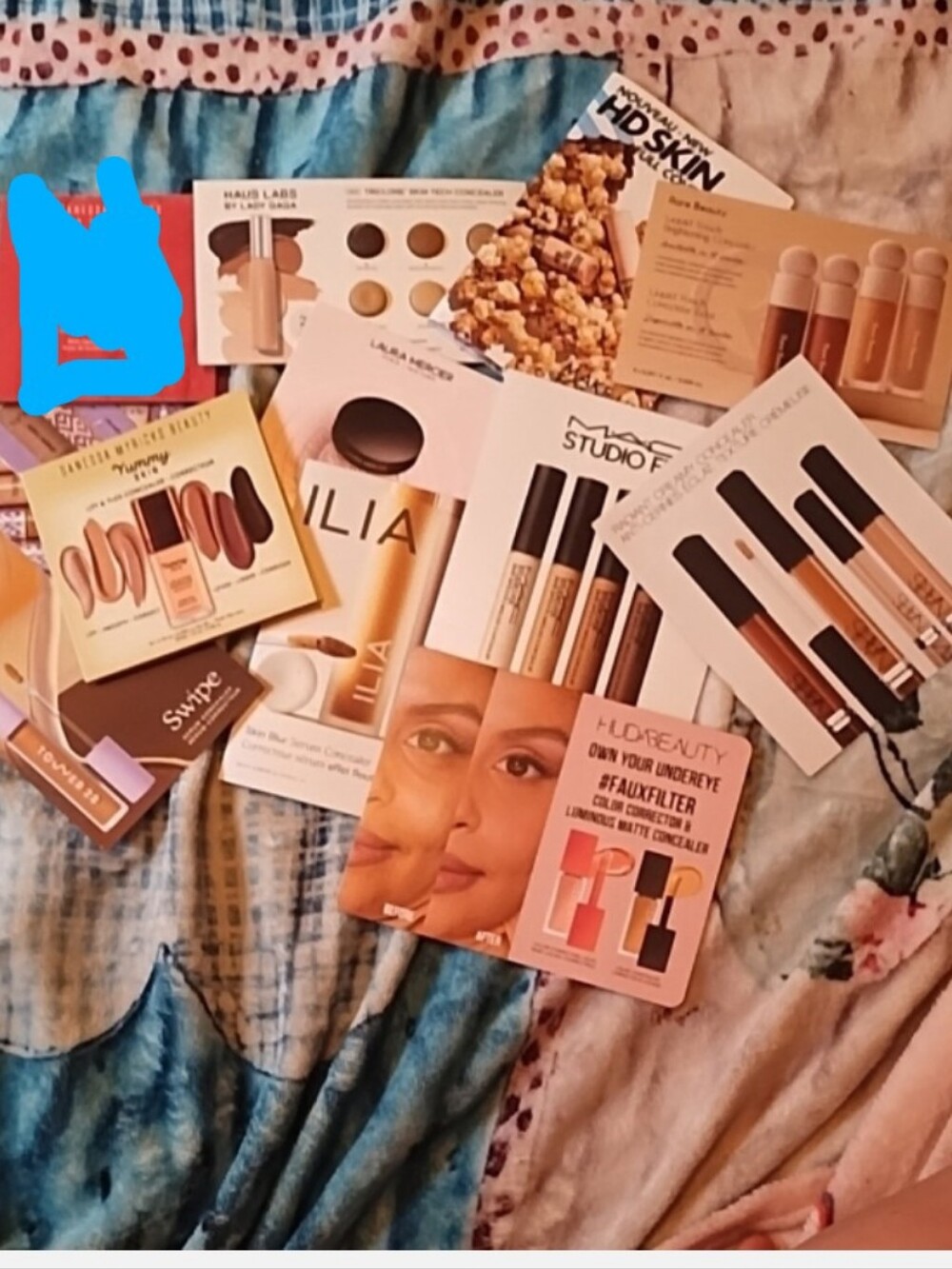 Sephora Assorted Makeup Sample Cards - Concealer Samples Bundle